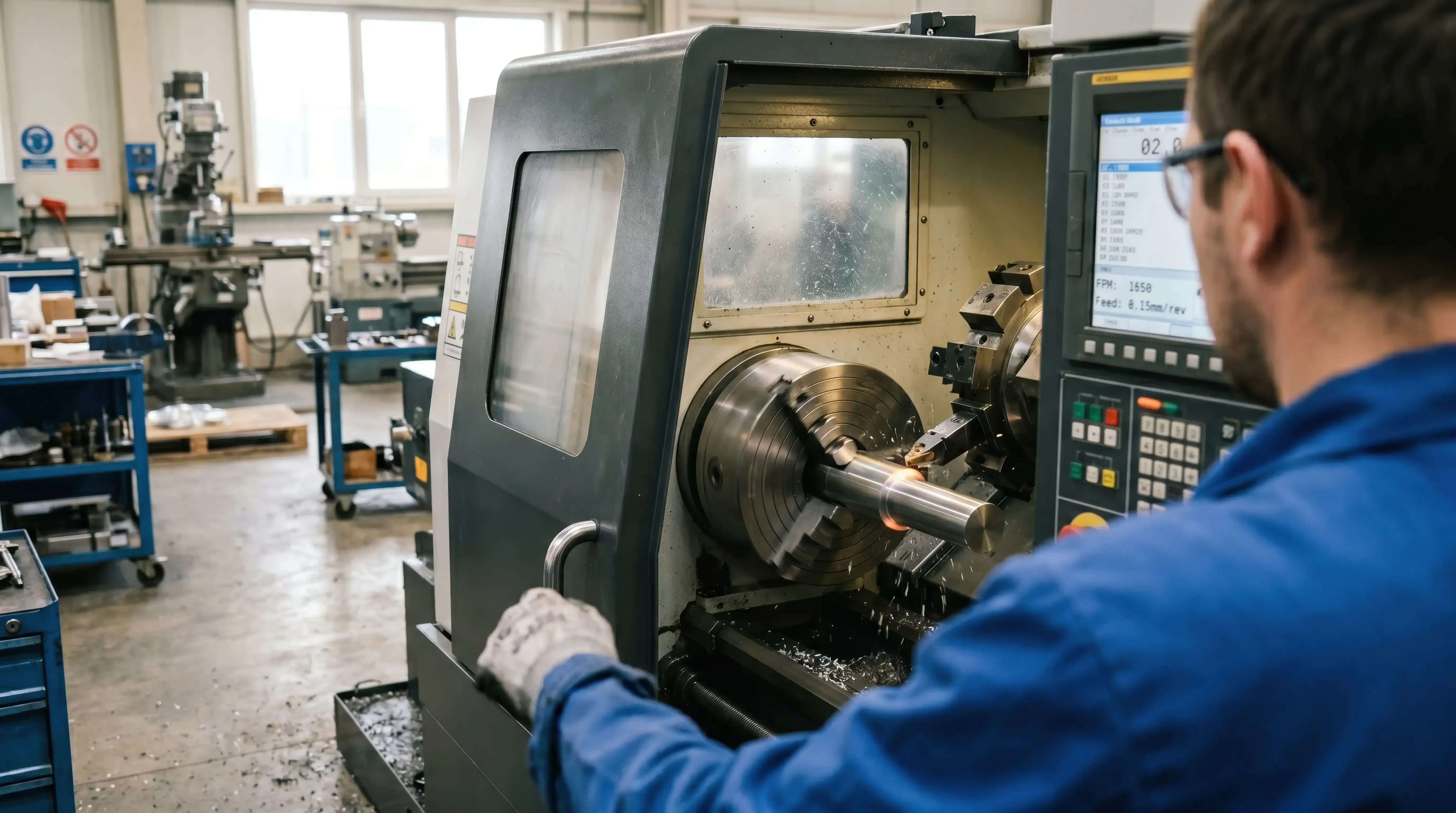 Machining forging components