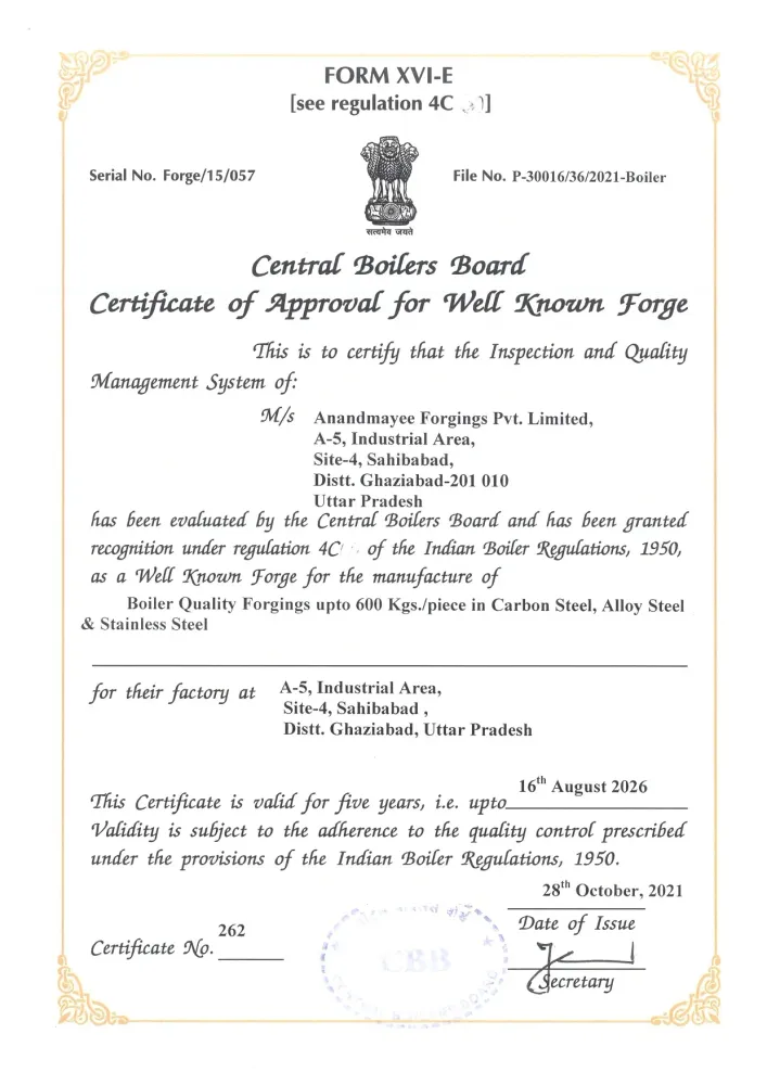 (IBR) Indian Boiler Regulations